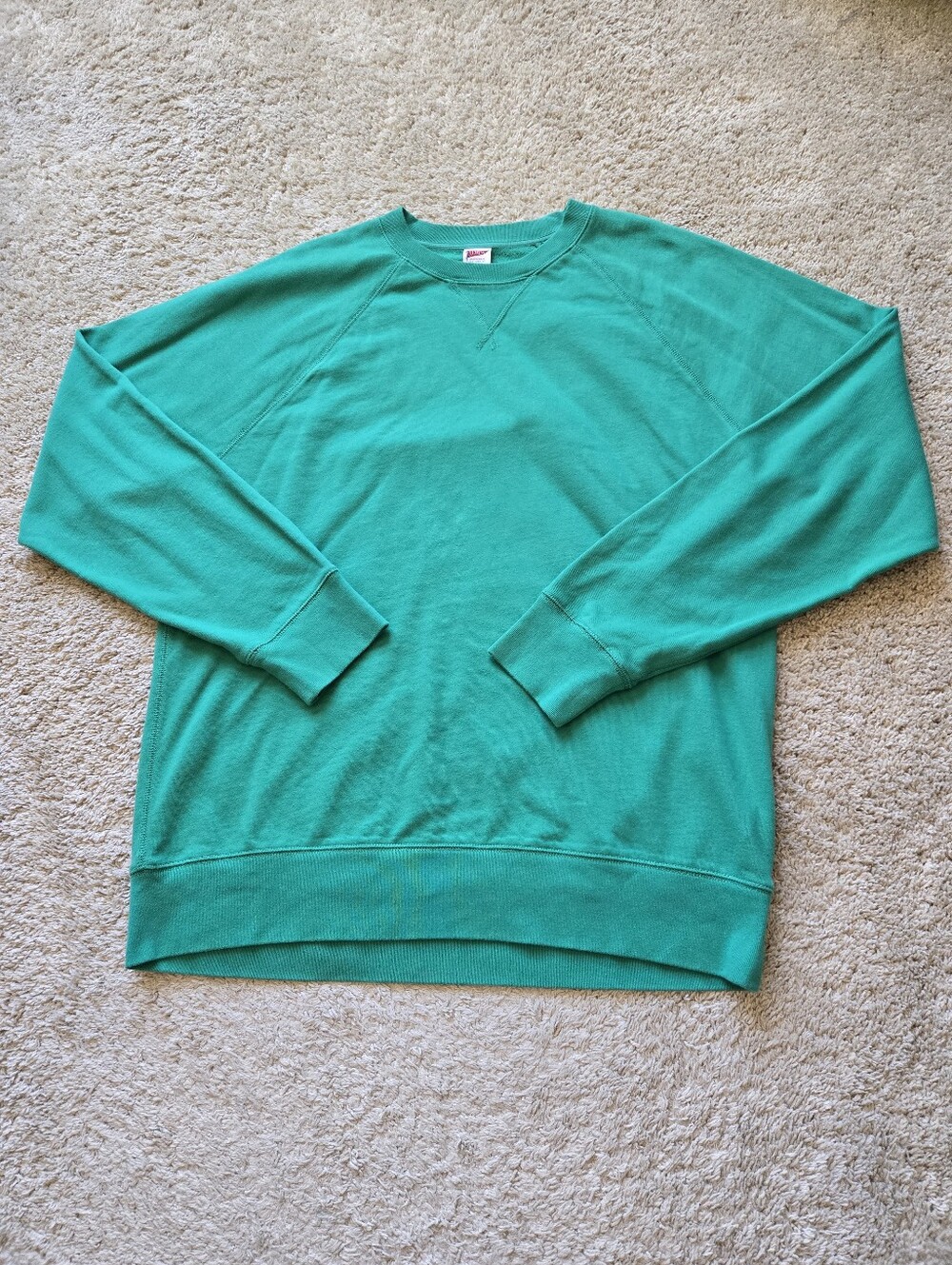 J.Crew Lightweight French Terry Sweatshirt Mens XL Green Cotton